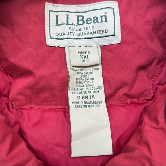 Vintage L.L. Bean quilted liner down puffer coat men’s XXL - Picture 6 of 7